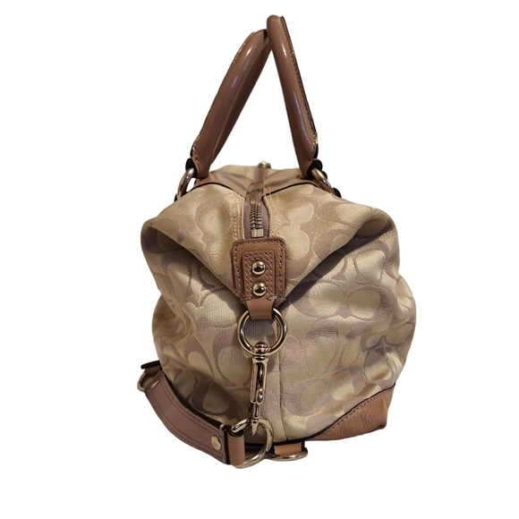 Coach handbag purse petite small designer bag Ashley signature - Picture 5 of 11